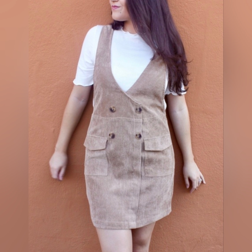 Umgee Brown Corduroy Dress Size Medium